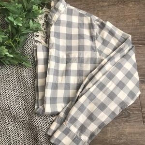 J.Crew Gray Gingham Dress Shirt